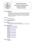 Legislative History: An Act to Improve the Disbursement of Funds for Municipal Roads (HP487)(LD 681) by Maine State Legislature (115th: 1990-1992)