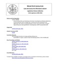 Legislative History:  An Act to Amend the Law Pertaining to the State's Contribution to Pollution Abatement (HP499)(LD 693)