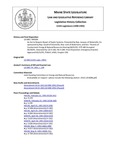 Legislative History: An Act to Require Repair of Septic Systems (HP504)(LD 698) by Maine State Legislature (115th: 1990-1992)