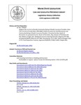 Legislative History: An Act to Provide Community Rating of Health Insurance Providers (HP507)(LD 701) by Maine State Legislature (115th: 1990-1992)