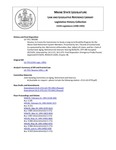 Legislative History:  Resolve, to Create the Commission to Study a Long-term Disability Program for the Maine State Retirement System Members (SP288)(LD 770)