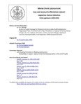 Legislative History: An Act to Provide Coverage for Chiropractic Services under Health Maintenance Organization Plans (SP289)(LD 771) by Maine State Legislature (115th: 1990-1992)