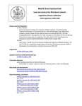 Legislative History: An Act to Improve Grading and Inspection of Maine Sardines (HP552)(LD 789) by Maine State Legislature (115th: 1990-1992)