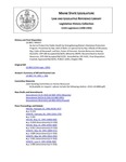 Legislative History: An Act to Protect the Public Health by Strengthening Maine's Radiation Protection Program (HP557)(LD 800) by Maine State Legislature (115th: 1990-1992)