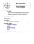 Legislative History: An Act to Expedite Repairs of Equipment Needed by Supplemental Security Income Recipients (SP308)(LD 817) by Maine State Legislature (115th: 1990-1992)