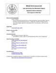 Legislative History: An Act to Repeal the Sunset Provision of Simulcasting Laws (HP582)(LD 833) by Maine State Legislature (115th: 1990-1992)