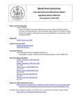 Legislative History: An Act to Establish a Consumer Advocate for Insurance (HP596)(LD 847) by Maine State Legislature (115th: 1990-1992)