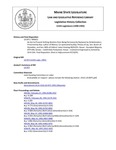 Legislative History: An Act to Prevent Striking Workers from Being Permanently Replaced by Strikebreakers (HP615)(LD 875) by Maine State Legislature (115th: 1990-1992)