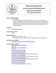 Legislative History: An Act Concerning Unemployment Benefits During Lockouts (HP649)(LD 923) by Maine State Legislature (115th: 1990-1992)