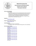 Legislative History: An Act to Make Allocations from the Transportation Safety Fund for the Fiscal Years Ending June 30, 1992 and June 30, 1993 (HP650)(LD 924) by Maine State Legislature (115th: 1990-1992)