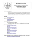 Legislative History: An Act to Provide Funding for Sexual Abuse Victims and Offenders (HP660)(LD 939) by Maine State Legislature (115th: 1990-1992)