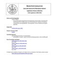 Legislative History:  An Act Directing the Department of Transportation to Erect Signs on Interstate 95 Identifying the Fort Halifax Historic Site (SP352)(LD 954)