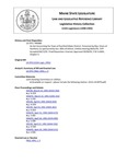 Legislative History: An Act Concerning the Town of Rumford Water District (HP680)(LD 979) by Maine State Legislature (115th: 1990-1992)