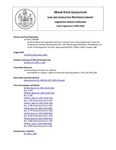 Legislative History: An Act to Allow the Suspension of Fines in Certain Cases (SP399)(LD 1075) by Maine State Legislature (115th: 1990-1992)