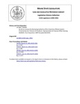 Legislative History: An Act to Increase the Borrowing Authority of the University of Maine System (SP406)(LD 1082) by Maine State Legislature (115th: 1990-1992)