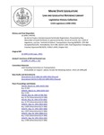 Legislative History: An Act to Create a Semipermanent Semitrailer Registration (HP765)(LD 1099) by Maine State Legislature (115th: 1990-1992)