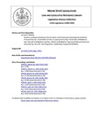 Legislative History: Resolve, to Require Assistance for Economic and Community Development Activities (SP428)(LD 1139) by Maine State Legislature (115th: 1990-1992)