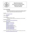 Legislative History: An Act to Amend the Child Support Law to Include Coverage for Children in College (HP803)(LD 1149) by Maine State Legislature (115th: 1990-1992)