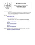 Legislative History: An Act to Suspend Certain Sales Tax Exemptions for One Year (HP806)(LD 1160) by Maine State Legislature (115th: 1990-1992)