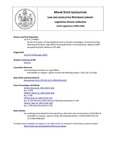 Legislative History: An Act to Provide a 15-day Waiting Period on the Sale of Handguns (HP817)(LD 1171) by Maine State Legislature (115th: 1990-1992)