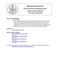 Legislative History: An Act to Make Allocations for the Operating Expenditures of the Intergovernmental Telecommunications Fund of the Department of Administration for the Fiscal Years Ending June 30, 1992 and June 30, 1993 (HP819)(LD 1173) by Maine State Legislature (115th: 1990-1992)