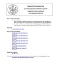 Legislative History:  An Act to Extend the Reporting Deadline of the Maine Water Resources Management Board (HP849)(LD 1215)