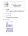 Legislative History: An Act Regarding the Issuance of Identification Cards (SP452)(LD 1228) by Maine State Legislature (115th: 1990-1992)