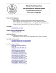 Legislative History: An Act to Remedy Statutory Inconsistencies (SP463)(LD 1239) by Maine State Legislature (115th: 1990-1992)