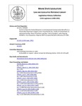 Legislative History: An Act to Raise the Family Allowance in Unemployment Compensation Benefits to a Reasonable Dependent Support Level (SP468)(LD 1251) by Maine State Legislature (115th: 1990-1992)