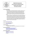 Legislative History: An Act to Enhance the Integrated Pest Management Capabilities of Agriculture in the State (HP875)(LD 1261) by Maine State Legislature (115th: 1990-1992)