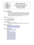 Legislative History:  An Act Concerning State Education Mandate Waivers (HP908)(LD 1305)