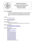 Legislative History: An Act to Revise the Law Protecting Farmers' Rights to Farm (HP920)(LD 1317) by Maine State Legislature (115th: 1990-1992)