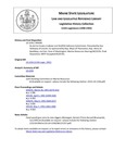 Legislative History: An Act to Create a Lobster and Shellfish Advisory Commission (SP496)(LD 1334) by Maine State Legislature (115th: 1990-1992)