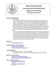 Legislative History: An Act to Establish a Seasonal Permit for the Sale of Deer Hides (SP519)(LD 1397) by Maine State Legislature (115th: 1990-1992)