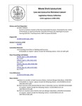 Legislative History: An Act to Institute a System of No-fault Automobile Insurance (SP529)(LD 1407) by Maine State Legislature (115th: 1990-1992)