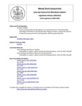 Legislative History: An Act to Improve Records Management in Local Governments (HP994)(LD 1443) by Maine State Legislature (115th: 1990-1992)