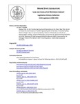 Legislative History: An Act Transferring County Jail Operations to the State (HP998)(LD 1447) by Maine State Legislature (115th: 1990-1992)