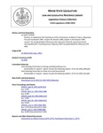 Legislative History: Resolve, to Implement the Final Report of the Commission on Maine's Future (SP546)(LD 1450) by Maine State Legislature (115th: 1990-1992)