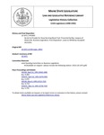 Legislative History: An Act to Provide for Clean-burning Diesel Fuel (HP1003)(LD 1471) by Maine State Legislature (115th: 1990-1992)