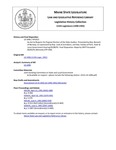 Legislative History: An Act to Require the Popular Election of the State Auditor (HP1023)(LD 1496) by Maine State Legislature (115th: 1990-1992)