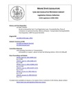 Legislative History: An Act to Amend the Farm Truck Registration Laws (HP1033)(LD 1506) by Maine State Legislature (115th: 1990-1992)