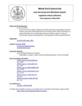 Legislative History: An Act to Limit the Liability of Nonprofit Food Providers Who Supply Meals and Other Food to Low-income and Homeless Persons (HP1041)(LD 1514) by Maine State Legislature (115th: 1990-1992)