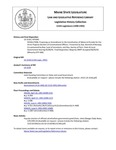 Legislative History:  RESOLUTION, Proposing an Amendment to the Constitution of Maine to Provide for the Direct Popular Election of Constitutional Officers (HP1045)(LD 1518)