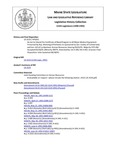 Legislative History: An Act to Extend the Certificate of Need Program to All Major Medical Equipment (HP1051)(LD 1524) by Maine State Legislature (115th: 1990-1992)