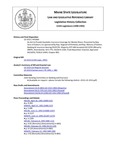 Legislative History: An Act to Provide Equitable Insurance Coverage for Mental Illness (HP1064)(LD 1553) by Maine State Legislature (115th: 1990-1992)