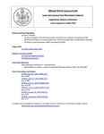 Legislative History: An Act to Establish Title for Snowmobiles and All-terrain Vehicles (HP1066)(LD 1555) by Maine State Legislature (115th: 1990-1992)