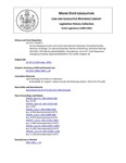 Legislative History: An Act Relating to Level I and Level II Educational Technicians (HP1077)(LD 1571) by Maine State Legislature (115th: 1990-1992)