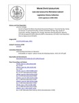 Legislative History: An Act to Repeal the Maine Educational Assessment Program (HP1081)(LD 1575) by Maine State Legislature (115th: 1990-1992)