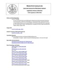 Legislative History: An Act to Amend Certain Laws Affecting the Department of Environmental Protection (HP1083)(LD 1577) by Maine State Legislature (115th: 1990-1992)