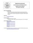 Legislative History: An Act to Fund the Elderly Tax Deferral Program (HP1086)(LD 1586) by Maine State Legislature (115th: 1990-1992)